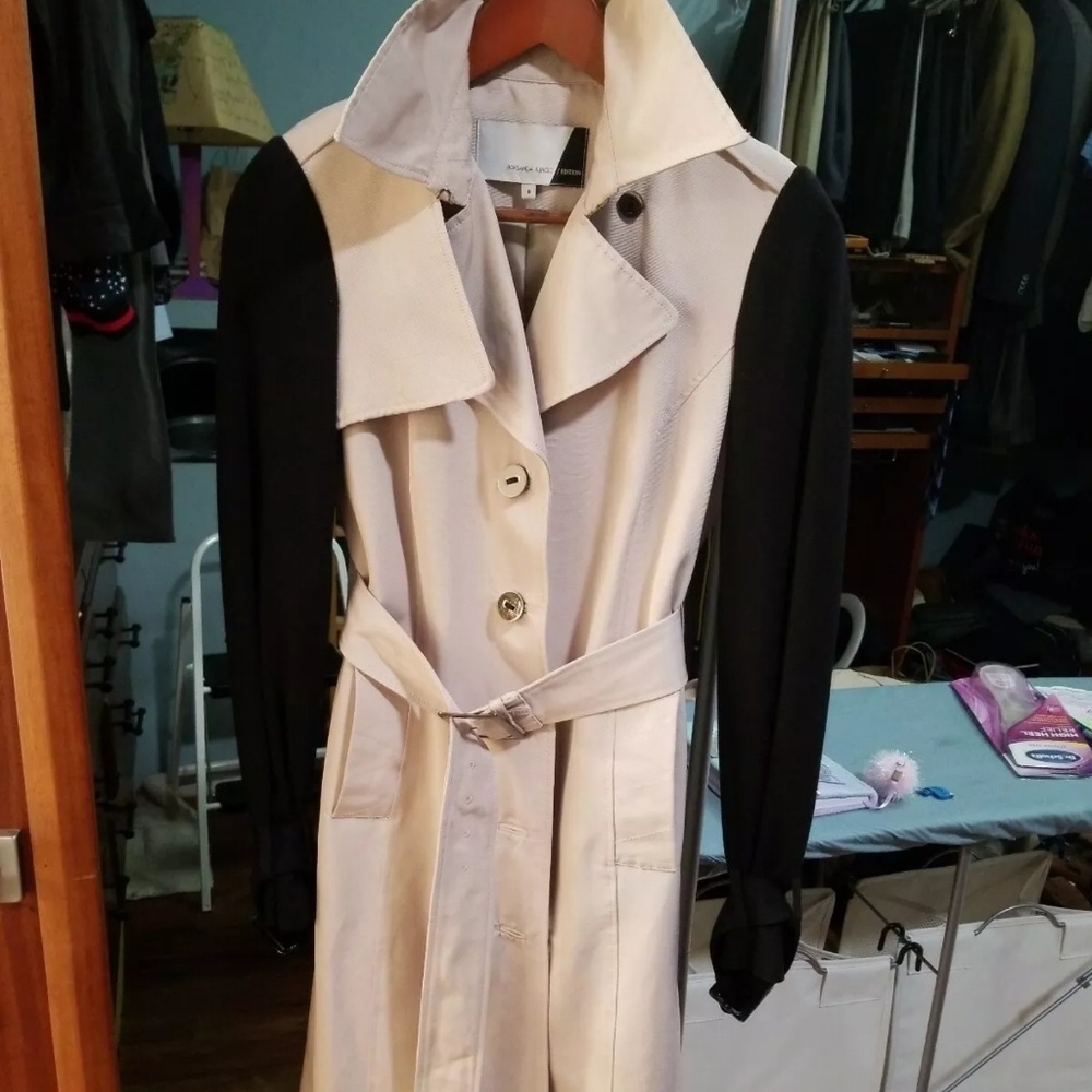 Roksanda Two Tone Black Khaki Belted Trench